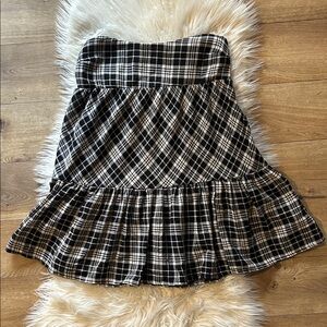 NEW BDG Plaid Black and White Women's Skirt SIZE XS-TP